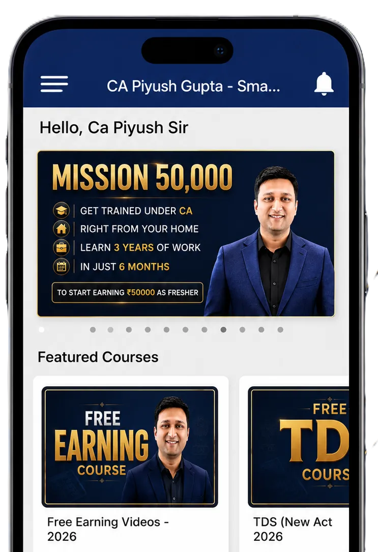 CA Piyush Gupta GST Course Smartious App Preview